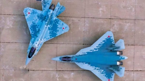 Su-75 Checkmate and Su-57.