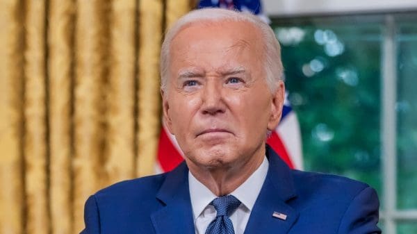 President Joe Biden delivers remarks regarding unifying the nation after the attempted assassination of former President Trump, Sunday, July 14, 2024, in the Oval Office. (Official White House Photo by Adam Schultz)