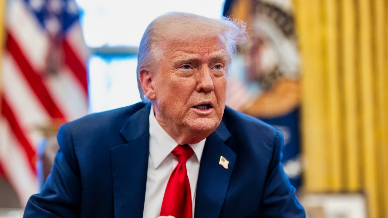 President Donald Trump announces tariffs on auto imports in the Oval Office, Wednesday, March 26, 2025. (Official White House Photo by Molly Riley)