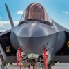 A U.S. Air Force F-35A Lightning II prepares for takeoff at Mountain Home Air Force Base, Idaho, September 22, 2022. The F-35 squadron from Luke Air Force Base, AZ used Mountain Home AFB for the terrain and airspace in order to practice simulated combat scenarios. (U.S. Air Force photo by Senior Airman Cheyenne Bassham)