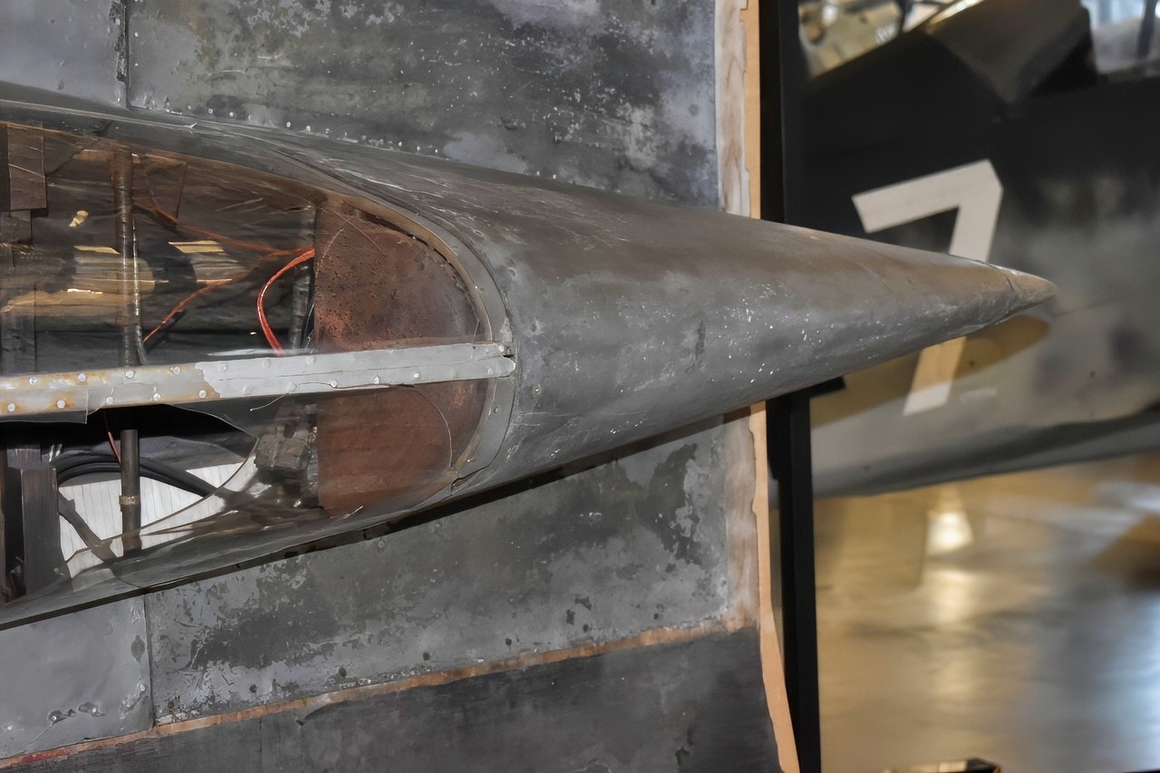 Close Up Shot of Horten Ho 229 Wreckage 7312025
