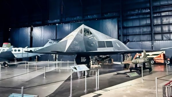 F-117 Stealth Fighter in Museum Hanger