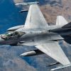 F-16 Fighter from U.S. Air Force Flying High