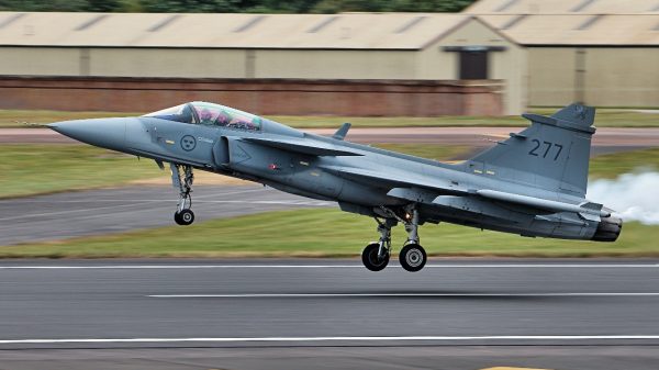 JAS 39 Gripen Taking Off