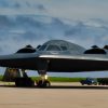 A B-2 Spirit Stealth Bomber, deployed from Whiteman Air Force Base, Missouri, taxis for take off at Naval Support Facility Diego Garcia, in support a Bomber Task Force mission, Aug. 26, 2020. BTF missions allow U.S. Strategic Command to provide persistent, long-term bomber presence to aid in U.S. Indo-Pacific Command’s commitment to a free and open Indo-Pacific. (U.S Air Force photo by Tech. Sgt. Heather Salazar)