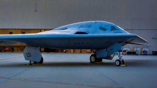 B-21 Raider Bomber Near Hanger