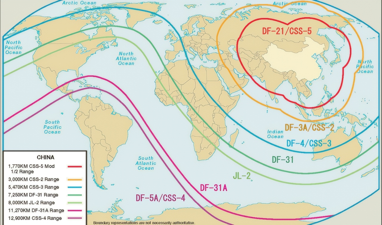 DF-31 Map Chinese ICBM Missiles