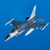 A U.S. Air Force F-16 Fighting Falcon from the 31st Fighter Wing, Aviano Air Base, Italy, descends after receiving fuel from a KC-135 Stratotanker from the 100th Air Refueling Wing, RAF Mildenhall, England, over the Adriatic Sea, Aug 7, 2025. The F-16 is a compact, highly maneuverable multi-role fighter aircraft with robust air-to-air combat and air-to-surface attack capabilities. (U.S. Air Force photo by Senior Airman Christopher Campbell)