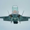 A U.S. Marine Corps F-35B Lightning II assigned to the Marine Fighter Attack Squadron 242, Marine Aircraft Group (MAG) 12, Marine Corps Air Station, Iwakuni, conducts an aerial demonstration during the Singapore Airshow 2022 at Changi Exhibition Center, Republic of Singapore, Feb. 16, 2021. Through participation in regional events like the Singapore Airshow, the U.S. demonstrates its commitment to the security of the Indo-Pacific, promotes interoperability, displays the flexible combat capabilities of the U.S. Military, creates lasting relationships with international audiences, and strengthens partnerships throughout the Indo-Pacific region. (U.S. Air Force photo by Master Sgt. Richard P. Ebensberger).