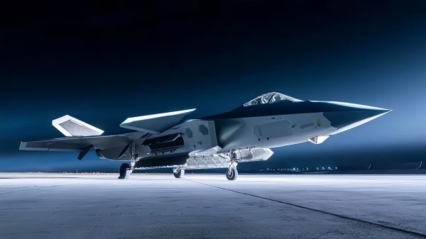 J-20 Fighter in the Dark