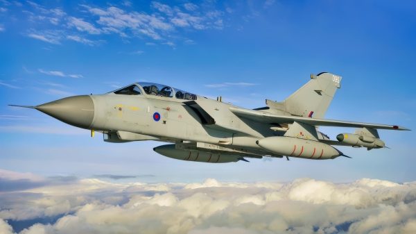 A IX(B) Tornado GR4 training for deployment to Afghanistan. Pictured here on 12 October 2012. Creative Commons Image.