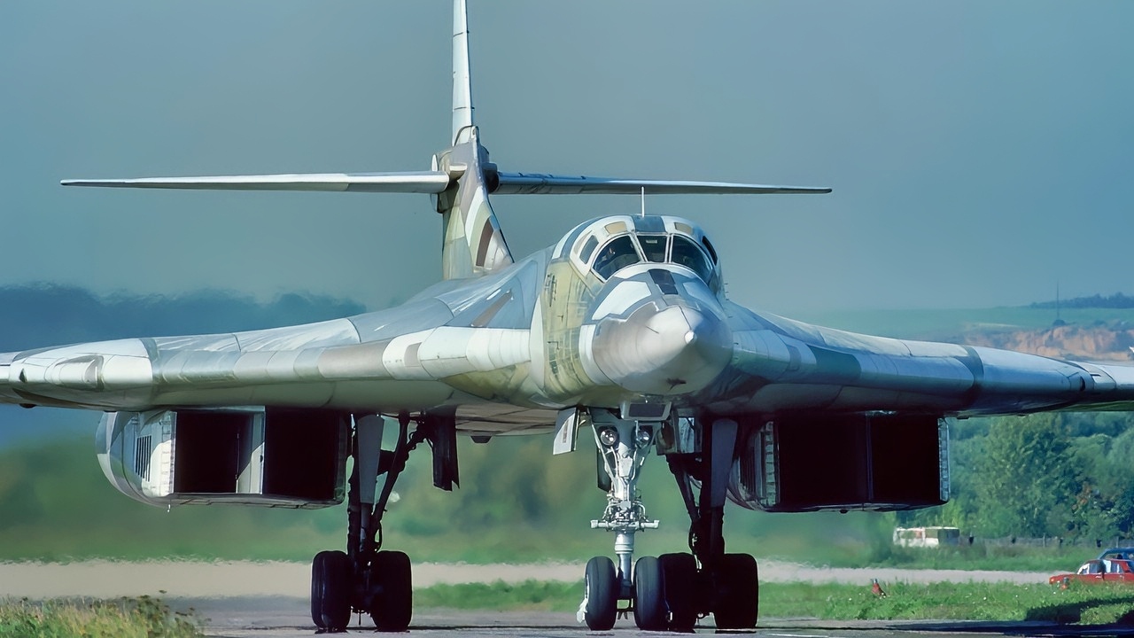 Russia Tu-160 Bomber on Tarmac