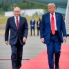 President Donald J. Trump welcomes Russian President Vladimir Putin to Joint Base Elmendorf-Richardson, Anchorage, Alaska, August 15, 2025 (DoD photo by Benjamin Applebaum)