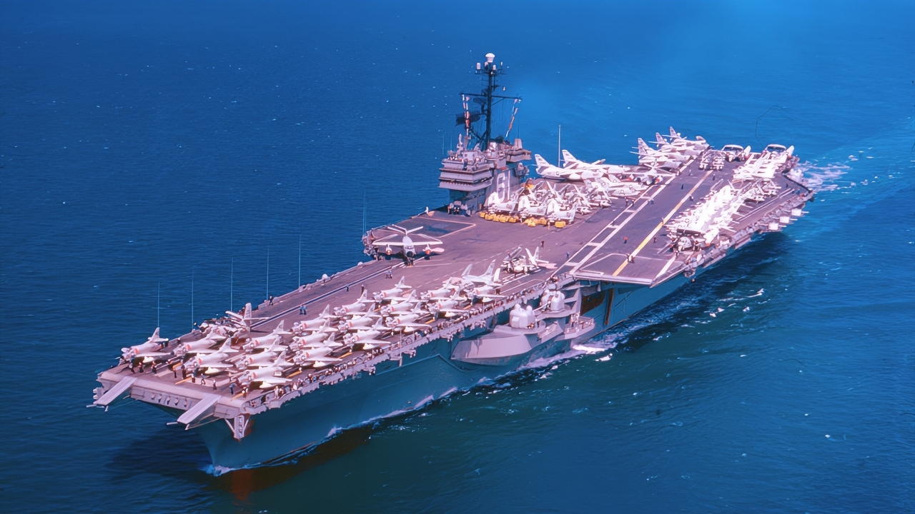 USS Ranger Aircraft Carrier 1961