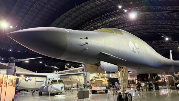 B-1B Lancer Bomber in Museum