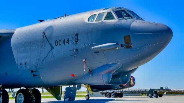 B-52 Bomber In the Sun USAF Photo.