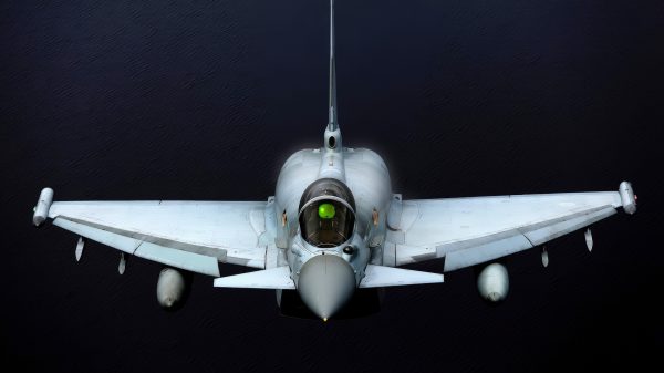 Eurofighter Typhoon over the Water