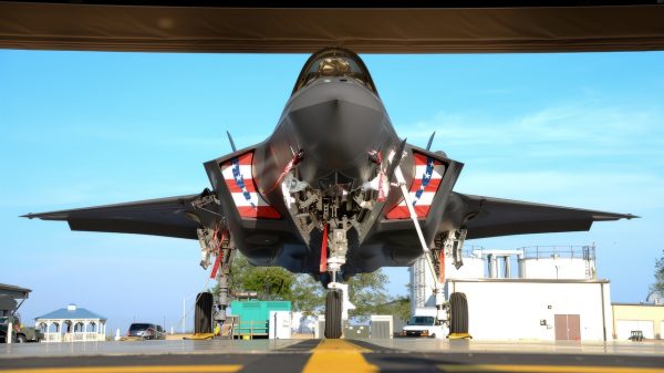 F-35 Fighter with USA Engine Covers