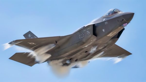 U.S. Air Force Maj. Kristin “BEO” Wolfe, F-35A Lightning II Demonstration Team pilot and commander, flies an F-35A Lightning II assigned to the 421st Fighter Generation Squadron during Naval Air Station Key West 2023 Southernmost Air Spectacular over Boca Chica Field in Key West, Florida, April 14, 2023. The F-35 demonstrated its capabilities during the airhshow, along with the U.S. Navy Blue Angels and other various performers. (U.S. Air Force photo by Senior Airman Kaitlyn Ergish)