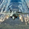 F-22 Raptor Firing Flares
