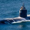 (Mar. 21, 2025) – The Los Angeles-class fast-attack submarine, USS Santa Fe (SSN 763), transits the Pacific Ocean, March 21, 2025. Santa Fe is one of four Los Angeles-class fast-attack submarines assigned to Commander, Submarine Squadron 11. Santa Fe is part of Commander Submarine Squadron 11, home to four Los Angeles-class fast-attack submarines, which are capable of supporting various missions, including anti-submarine warfare, anti-ship warfare, strike warfare and intelligence, surveillance and reconnaissance. (U.S. Navy photo by Mass Communication Specialist 1st Class Keenan Daniels)
