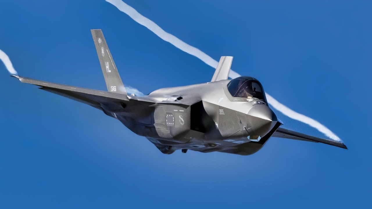 A U.S. Air Force F-35A Lightning II assigned to the F-35A Lightning II Demonstration Team performs an aerial demonstration at Laughlin Air Force Base, Texas, March 8, 2023. The F-35 Demo Team performs flights regularly to maintain flying certifications and to uphold and maintain their mission and Air Force recruiting standards.