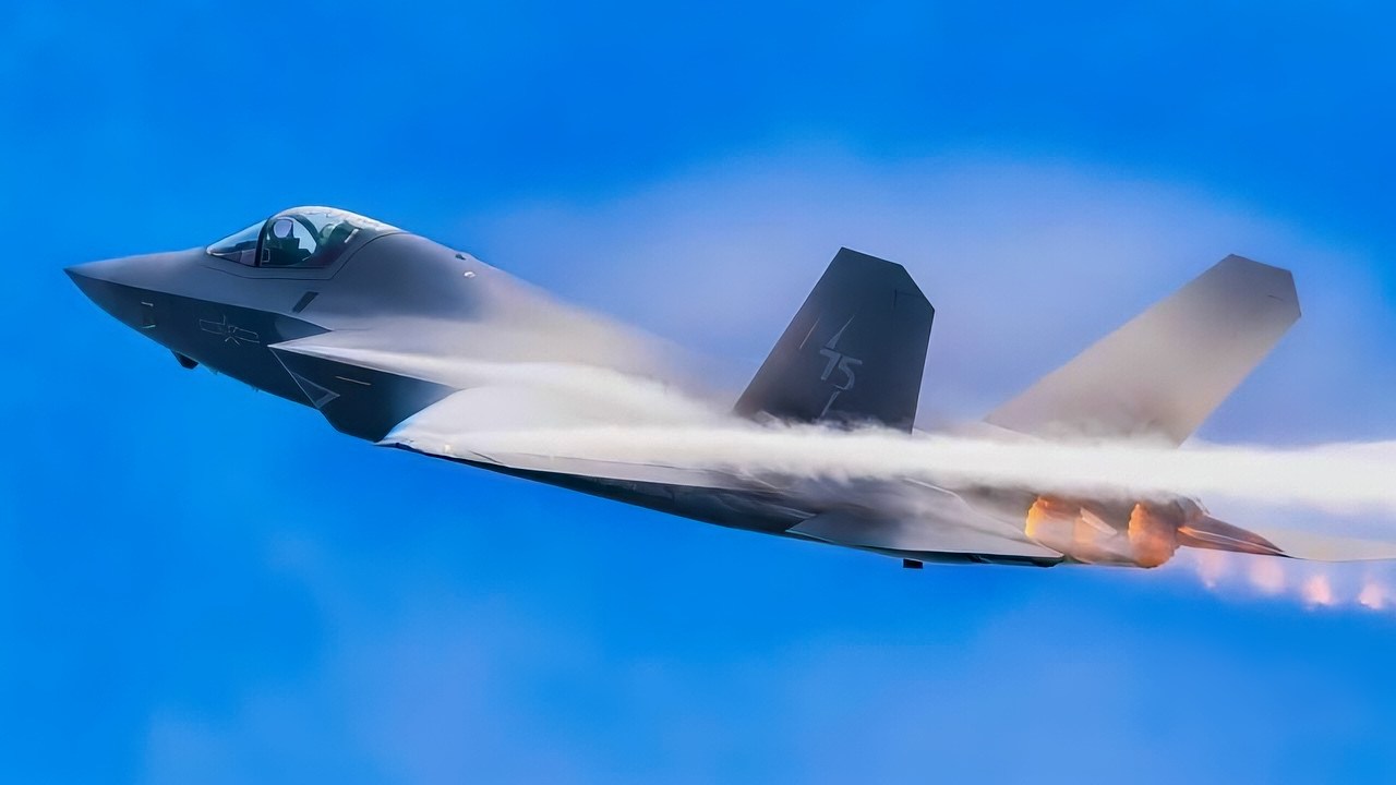 J-35A Fighter in the Clouds