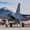 An F-15EX Eagle II Fighter Jet assigned to the 85th Test and Evaluation Squadron, Eglin Air Force Base, Florida, taxis out from Nellis Air Force Base, Nevada, Oct. 21, 2021. The new F-15EX aircrafts are at Nellis AFB to test how effective and suitable the aircraft is for future use in our Air Force. (U.S. Air Force photo by William R. Lewis)